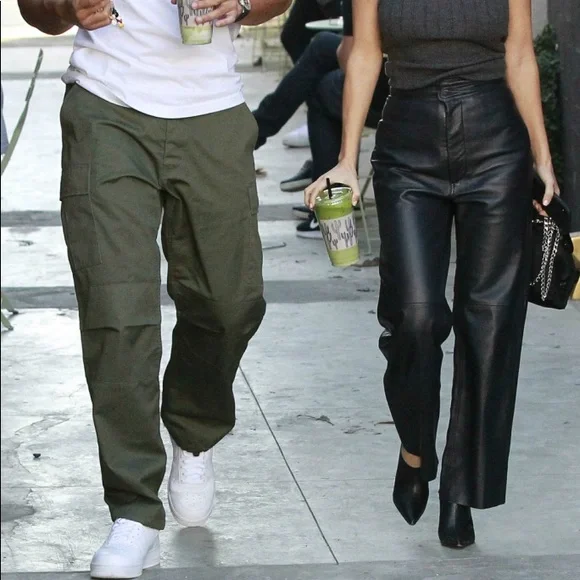 Saks Fifth Avenue Leather Pants - Picture 2 of 8